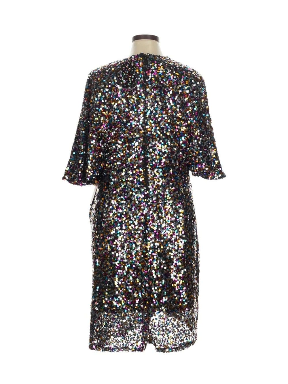 Multicolor Sequin Shift Dress - Women's Party Dress - Picture 3 of 5